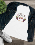 Women's Regular Fit, Short Sleeve, Cotton Tee - Wine Country Wedding "Bride" Graphic - item