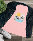 Women's Regular Fit, Short Sleeve, Cotton Tee - Ocean Beach Wedding, "Bride" Graphic - item