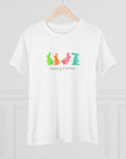 Women's Regular Fit Short Sleeve Cotton Tee - Spring Easter, Colorful Bunny, Happy Easter Graphic - item