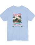 Unisex Jersey Short Sleeve Tee - From Peaks to Waves, Escape to Paradise