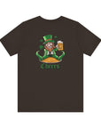 St. Patrick's Day Adult Tee - Cheers Leprechaun Design