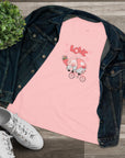 Women's Regular Fit Premium Cotton Tee - Valentine's Day - Gnomes on a Bicycle