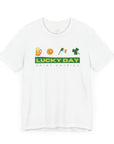 St. Patrick's Day Lucky Day Tee - Adult Jersey Short Sleeve Shirt