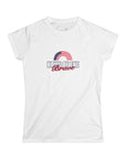 Women's Semi-Fitted, Short Sleeve, Cotton Tee - Patriotic 4th of July 'Home of the Brave' Graphic - item