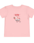 Toddler Short Sleeve Tee - Valentine's Day - Gnomes on a Bicycle