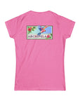 Women's Slim Fit Tee - Tropical Flutter O.10