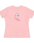 Women's Regular Fit Premium Cotton Tee - Valentine's Day - Cupid Kitten, Love is in the Air