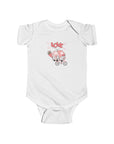 Infant Fine Jersey Bodysuit - Valentine's Day - Gnomes on a Bicycle