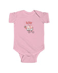 Infant Fine Jersey Bodysuit - Valentine's Day - Gnomes on a Bicycle
