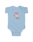 Infant Fine Jersey Bodysuit - Valentine's Day - Gnomes on a Bicycle