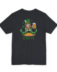 St. Patrick's Day Adult Tee - Cheers Leprechaun Design