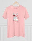 Women's Regular Premium Fit Cotton Tee - Valentine's Day - Llama