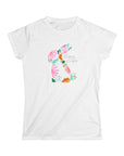 Easter Floral Women's Slim Fit Softstyle Tee - Happy Easter Design 16d