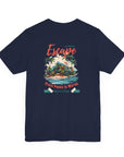 Unisex Jersey Short Sleeve Tee - From Peaks to Waves, Escape to Paradise