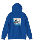 Blue Fish Themed Unisex Hoodie - Perfect for Fishing Enthusiasts