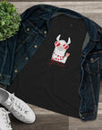 Women's Regular Premium Fit Cotton Tee - Valentine's Day - Llama