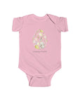 Happy Easter Infant Bodysuit - Cute Bunny & Egg Design - 44.0