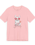 Unisex Jersey Short Sleeve Tee - Valentine's Day Llama