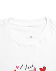 Toddler Short Sleeve Tee - Valentine's Day - I Love Ewe