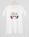 Women's Regular Fit, Short Sleeve, Cotton Tee - Wine Country Wedding "Bride" Graphic - item