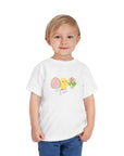 Happy Easter Toddler Tee - Cute Chick & Egg Design for Spring Celebrations - 36.0