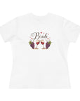 Women's Regular Fit, Short Sleeve, Cotton Tee - Wine Country Wedding "Bride" Graphic - item