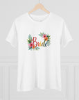 Women's Regular Fit, Short Sleeve, Cotton Tee - Tropical Wedding, "Bride" Graphic - item