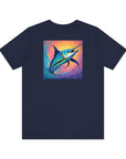 Colorful Marlin Graphic Men's Tee – Perfect for Fishing Enthusiasts & Beach Lovers