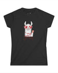 Women's Slim Fit Softstyle Tee - Valentine's Day Llama