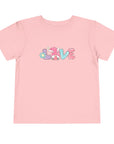 Toddler Short Sleeve Cotton Tee - Spring Easter Gnome 'Love' Graphic - item
