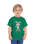 Cute Easter Bunny Toddler Tee - 'Happy Easter!' Short Sleeve T-Shirt - 26.0