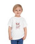 Toddler Short Sleeve Tee - Valentine's Day Llama