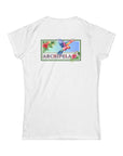 Women's Slim Fit Tee - Tropical Flutter  O.10