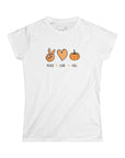 Women's Slim Fit Softstyle Tee KO.6 Peace Love Fall