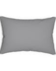 Spun Polyester Lumbar Pillow - grey sailfish