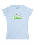 Women's Slim Fit Softstyle Tee - Wildflowers -  O.1