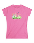 Women's Slim Fit Softstyle Tee - Wildflowers -  O.1