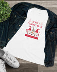 Women's Regular Fit Cotton Tee D.2 Christmas Gnome Trio