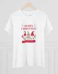 Women's Regular Fit Cotton Tee D.2 Christmas Gnome Trio