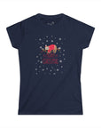 Women's Slim Fit Softstyle Tee - Sleeping Christmas Sloth P.6