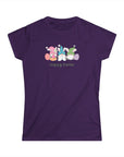 Happy Easter Gnome Women's Slim Fit Softstyle Tee – Celebrate Spring in Comfort - 46.0