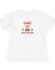 Women's Regular Fit Cotton Tee D.3 Christmas Deer Touch of Vintage