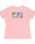 Women's Regular Fit Cotton Tee O.10 Tropical Flutter