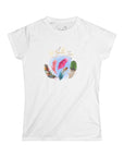 Women's Slim Fit Softstyle Tee - Feather Wishes -  O.2