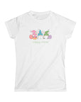 Happy Easter Gnome Women's Slim Fit Softstyle Tee – Celebrate Spring in Comfort - 46.0