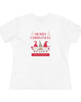 Women's Regular Fit Cotton Tee D.2 Christmas Gnome Trio