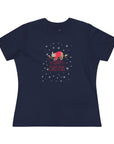 Women's Regular Fit Cotton Tee - Sleeping Christmas Sloth P.6